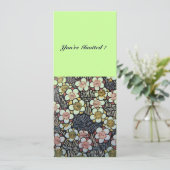 HAIKU/ZWARTE WITTE GEEL GROENE SPRINGSTROMEN KAART (Staand voorkant)