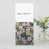 HAIKU/ZWARTE WITTE GEEL PINKSTROMEN KAART (Staand voorkant)