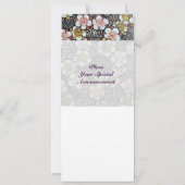 HAIKU/ZWARTE WITTE GEEL PINKSTROMEN KAART (Achterkant)