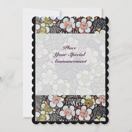 HAIKU/ZWARTE WITTE GEEL PINKSTROMEN KAART (Achterkant)