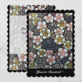 HAIKU/ZWARTE WITTE GEEL PINKSTROMEN KAART (Voorkant / Achterkant)