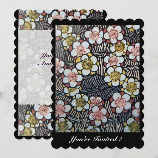 HAIKU/ZWARTE WITTE GEEL PINKSTROMEN KAART (Voorkant / Achterkant)