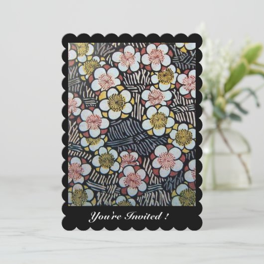 HAIKU/ZWARTE WITTE GEEL PINKSTROMEN KAART (Staand voorkant)