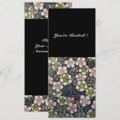 HAIKU/ZWARTE WITTE GEEL PINKSTROMEN KAART (Voorkant / Achterkant)