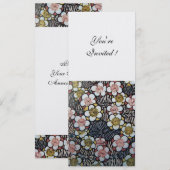 HAIKU/ZWARTE WITTE GEEL PINKSTROMEN KAART (Voorkant / Achterkant)