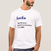 Haikus is moeilijk t-shirt (Voorkant)