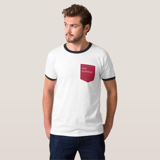 Hail Academia T-shirt met rinkelende bel (Voorkant volledig)