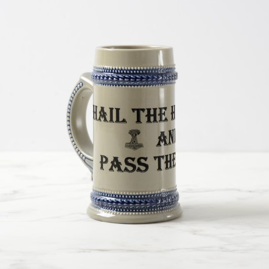 Hail de hamer Stein Bierpul (Voorkant links)