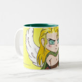 Hail de Morning Coffee Tweekleurige Koffiemok (Voorkant links)