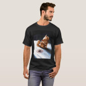 Hail Duivel Kat Pentagram T-shirt (Voorkant volledig)