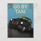 Hail een Taxi Cab. Briefkaart (Voorkant)