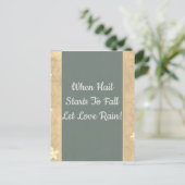 Hail- en regenliefde briefkaart (Staand voorkant)