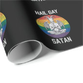 Hail Gay Satan Funny Gothic Gothic Goat LGBTQ Cadeaupapier (Rol Hoek)