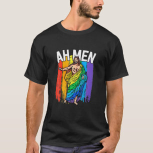 Hail Gay Satan LGBT Gothic Gay Pride Funny Hail Ga T-shirt
