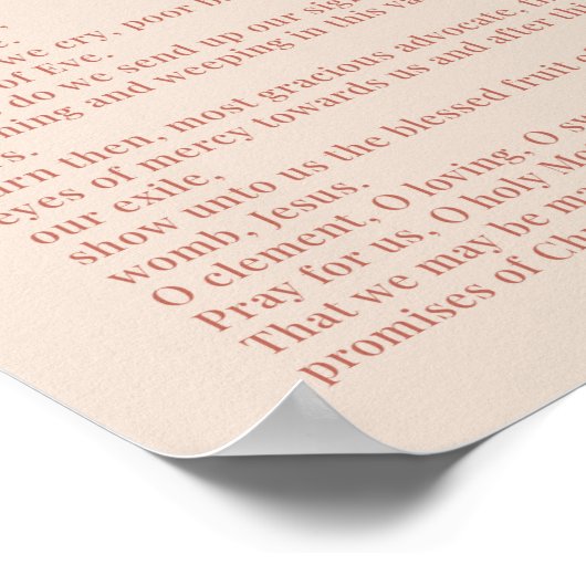 Hail, heilig Koningin Poster (Hoek)