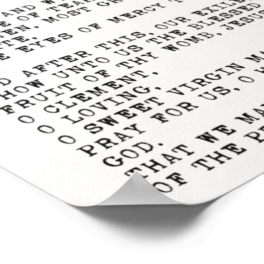 Hail, heilig Koningin Poster (Hoek)