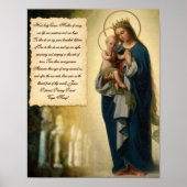 HAIL HOLY QUEEN PRAYER POSTER (Voorkant)