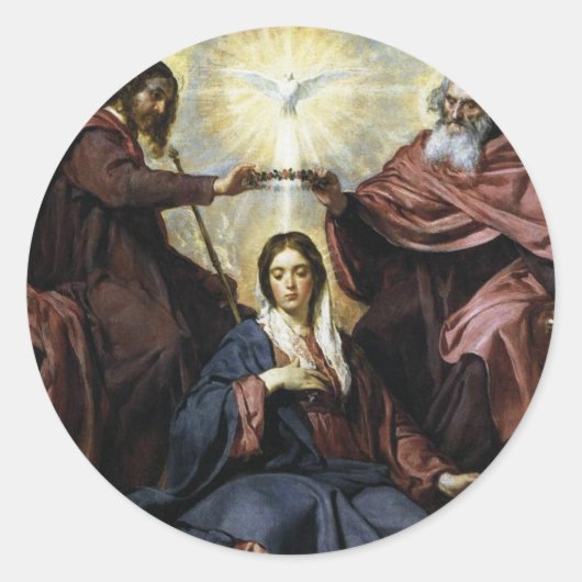 HAIL HOLY QUEEN RONDE STICKER (Voorkant)