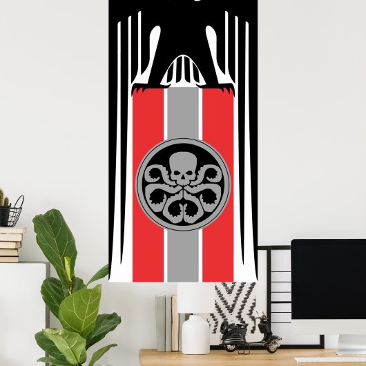 Hail Hydra Tapestry Poster (Thuiskantoor)