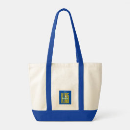 "Hail King of Kings" Koningsblauwe Canvas Tas - S