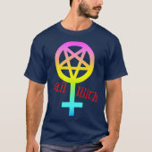 Hail Lilith LGBT Pride Pastel Gothic Satan T-shirt (Voorkant)