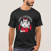Hail Lucipurr Heavy Rock satan Lucipurr voor Gothi T-shirt (Voorkant)