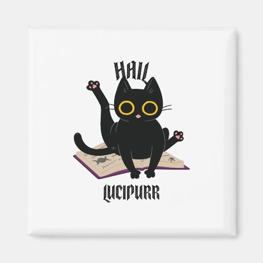 Hail Lucipurr Magneet (Voorkant)