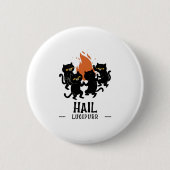 Hail Lucipurr Ronde Button 5,7 Cm (Voorkant)