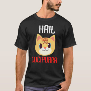 Hail Lucipurr Satan Demon Heavy Metal Music T-shirt
