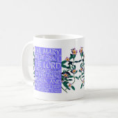 Hail Mary Ave Maria Latijn/Engels katholiek gebed Koffiemok (Voorkant links)