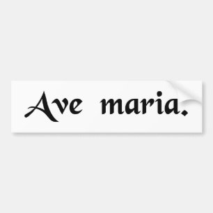 Hail Mary Bumpersticker