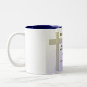 Hail Mary ~ customizable Tweekleurige Koffiemok (Links)