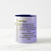 Hail Mary ~ customizable Tweekleurige Koffiemok (Center)