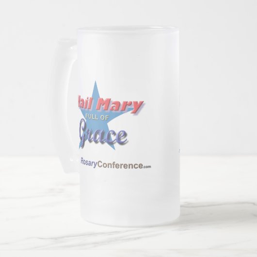 Hail Mary Frosted Glass Mok (Voorkant links)