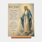 Hail Mary Gebedsbureau Decoratie Acryl (Voorkant)