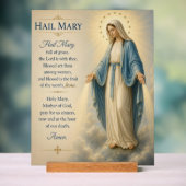 Hail Mary Gebedsbureau Decoratie Acryl (Neutraal)