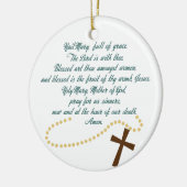 Hail Mary Keramisch Ornament (Links)