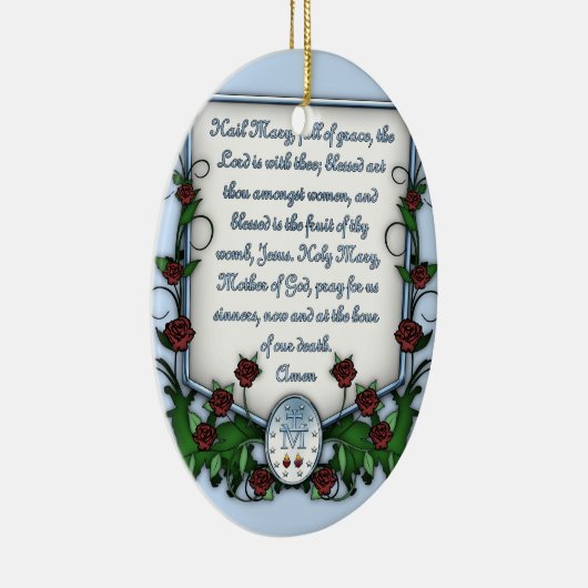 Hail Mary Keramisch Ornament (Rechts)