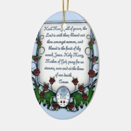 Hail Mary Keramisch Ornament (Links)