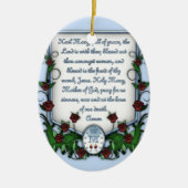 Hail Mary Keramisch Ornament (Voorkant)