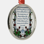 Hail Mary Metalen Ornament (Rechts)