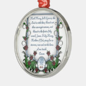 Hail Mary Metalen Ornament (Links)