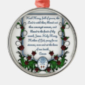 Hail Mary Metalen Ornament (Voorkant)