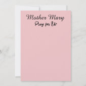 Hail Mary Notitiekaartje (Achterkant)