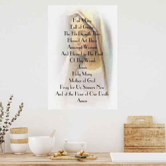 Hail Mary Poster (Keuken)