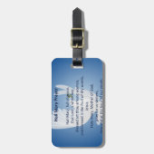 Hail Mary Prayer Bagagelabel (Voorkant verticaal)