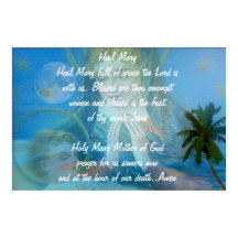 HAIL MARY PRAYER BEAUTIFUME POSTER