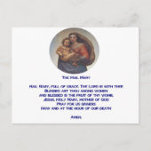 Hail Mary Prayer Briefkaart (Voorkant)