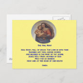 Hail Mary Prayer Briefkaart (Voorkant / Achterkant)