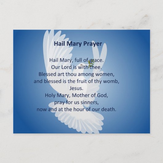 Hail Mary Prayer Briefkaart (Voorkant)